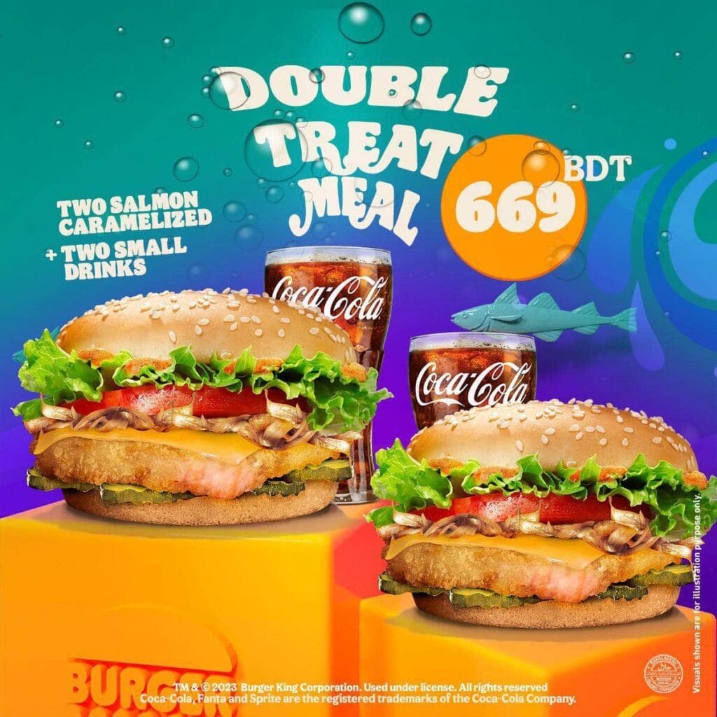 Burger King Offers Double Treat Meal at Tk. 669 (July 2023)